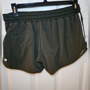 Lululemon Khaki Hotty Hot Shorts (Older Style) Size 10 Tall
